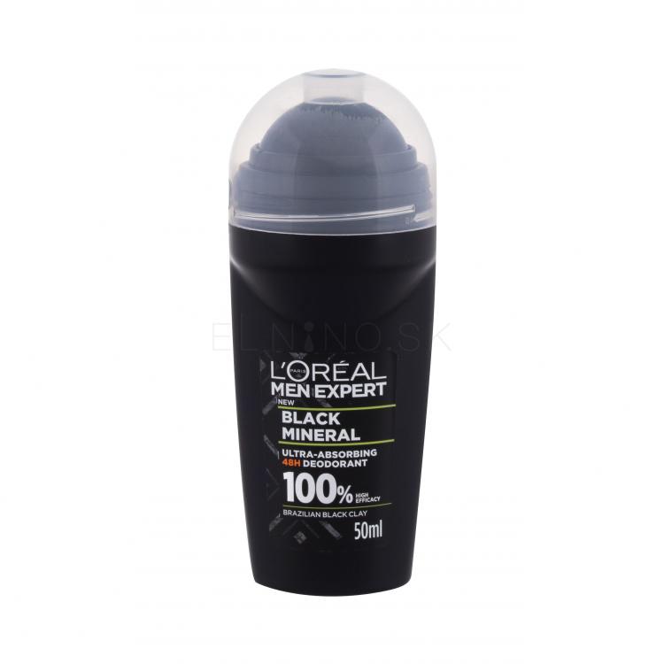 L&#039;Oréal Paris Men Expert Black Mineral 48H Dezodorant pre mužov 50 ml