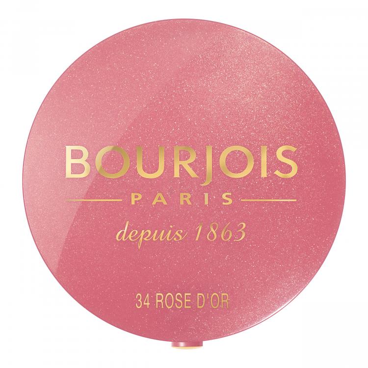 BOURJOIS Paris Little Round Pot Lícenka pre ženy 2,5 g Odtieň 34 Rose D´Or
