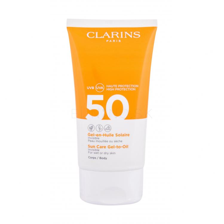 Clarins Sun Care Gel-to-Oil SPF50 Opaľovací prípravok na telo pre ženy 150 ml tester
