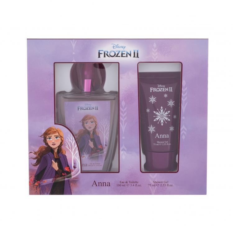 Disney Frozen II Anna Darčeková kazeta toaletná voda 100 ml + sprchovací gél 75 ml