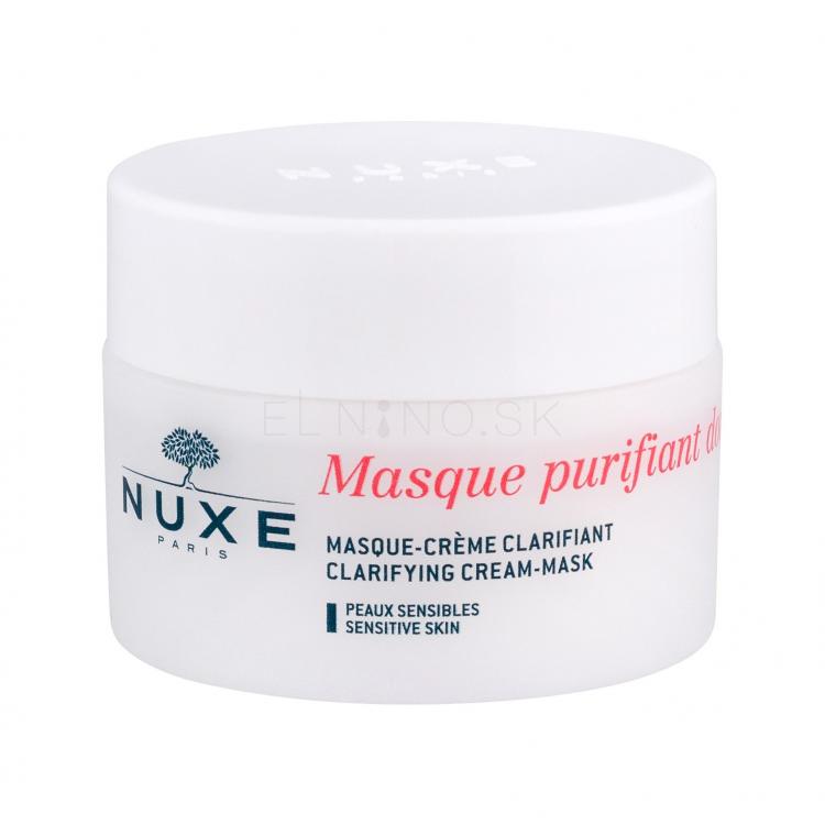 NUXE Rose Petals Cleanser Clarifying Cream-Mask Pleťová maska pre ženy 50 ml
