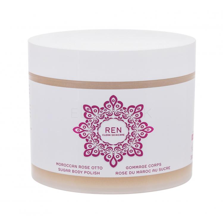 REN Clean Skincare Moroccan Rose Otto Sugar Body Polish Telový peeling pre ženy 330 ml