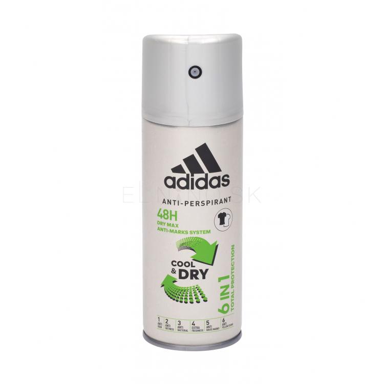 Adidas 6in1 Cool &amp; Dry 48h Antiperspirant pre mužov 150 ml
