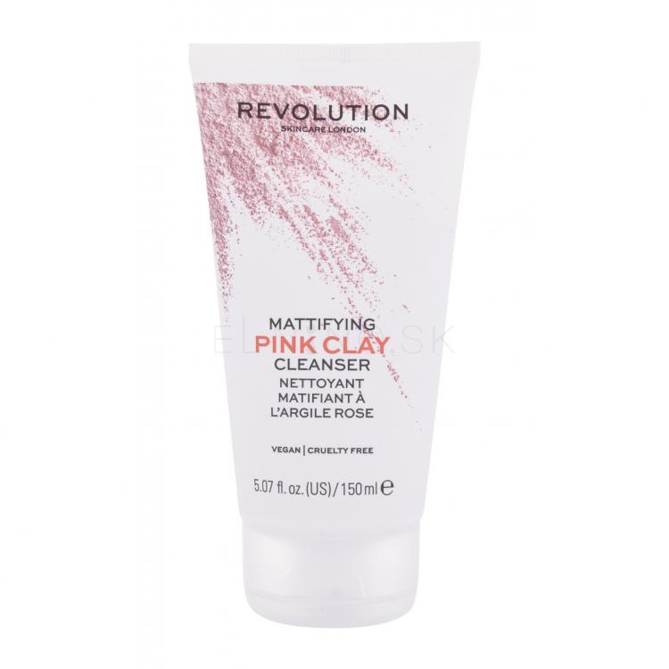 Revolution Skincare Pink Clay Mattifying Čistiaca pena pre ženy 150 ml
