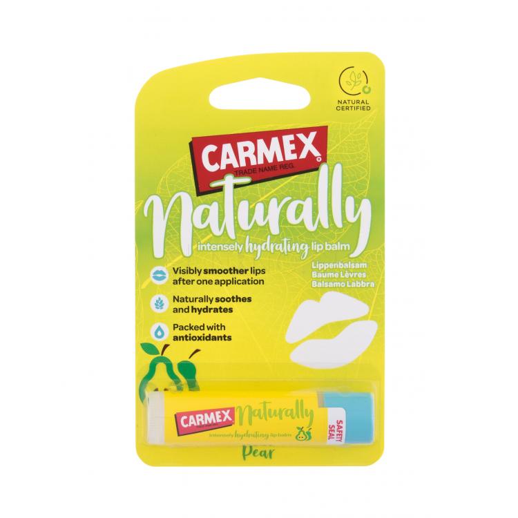 Carmex Naturally Balzam na pery pre ženy 4,25 g Odtieň Pear