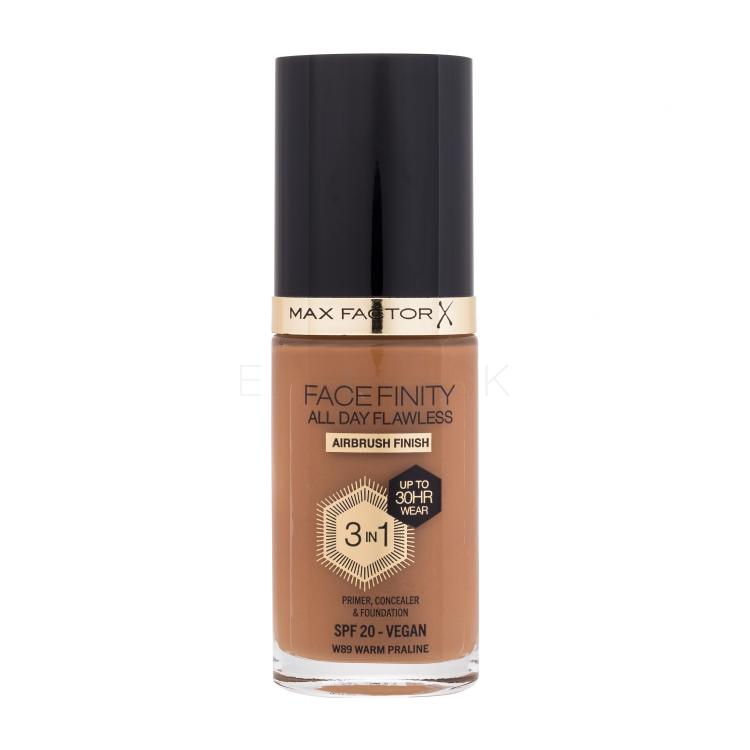 Max Factor Facefinity All Day Flawless SPF20 Make-up pre ženy 30 ml Odtieň W89 Warm Praline