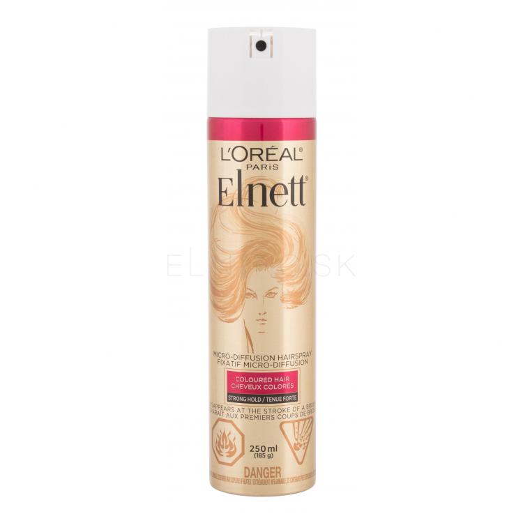 L&#039;Oréal Paris Elnett Coloured Hair Micro-Diffusion Lak na vlasy pre ženy 250 ml