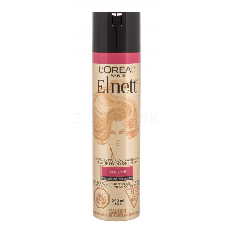 L&#039;Oréal Paris Elnett Volume Micro-Diffusion Lak na vlasy pre ženy 250 ml