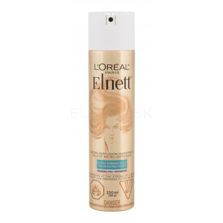 L&#039;Oréal Paris Elnett Extra Strong Hold Micro-Diffusion Lak na vlasy pre ženy 250 ml