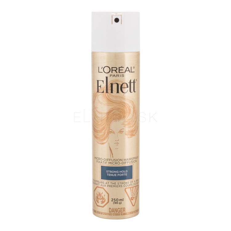 L&#039;Oréal Paris Elnett Strong Hold Micro-Diffusion Lak na vlasy pre ženy 250 ml