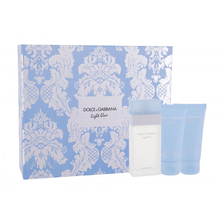 Dolce&amp;Gabbana Light Blue Darčeková kazeta Edt 50ml + 50ml tělový krém + 50ml sprchový gel