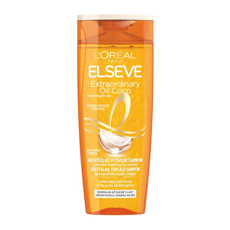 L&#039;Oréal Paris Elseve Extraordinary Oil Coco Weightless Nourishing Shampoo Šampón pre ženy 250 ml