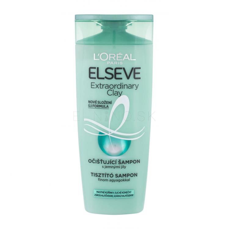 L&#039;Oréal Paris Elseve Extraordinary Clay Rebalancing Shampoo Šampón pre ženy 250 ml