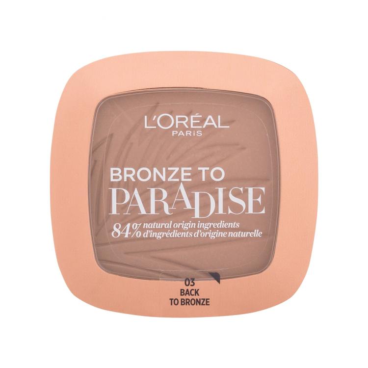 L&#039;Oréal Paris Bronze To Paradise Bronzer pre ženy 9 g Odtieň 03 Back To Bronze