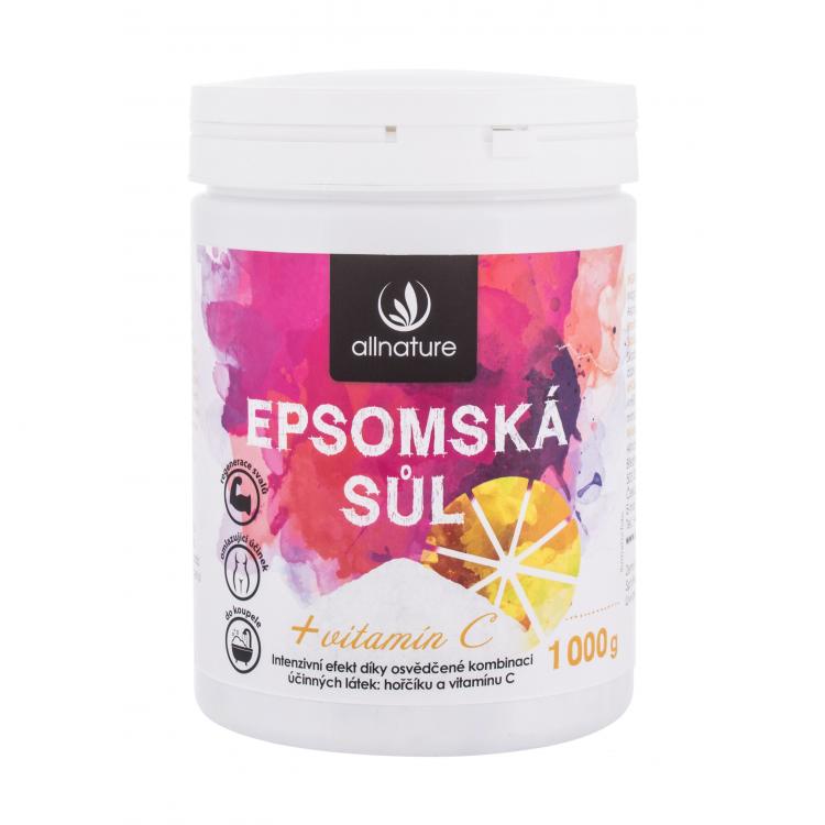 Allnature Epsom Salt Vitamin C Kúpeľová soľ 1000 g