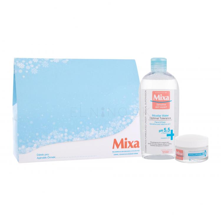 Mixa Hyalurogel Darčeková kazeta denný pleťový krém Sensitive Skin Expert Hyalurogel Light 50 ml + micelárna pleťová voda Sensitive Skin Expert Optimal Tolerance 400 ml