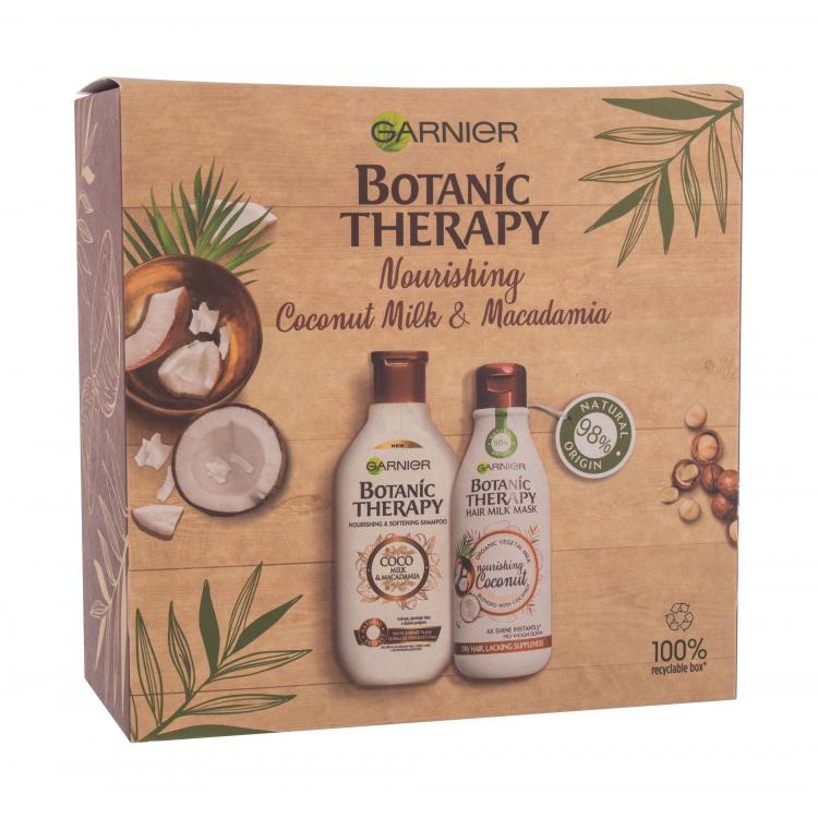 Garnier Botanic Therapy Coconut Milk &amp; Macadamia Darčeková kazeta šampón Botanic Therapy Nourishing Shampoo 250 ml + maska na vlasy Botanic Therapy Nourishing Mask 250 ml