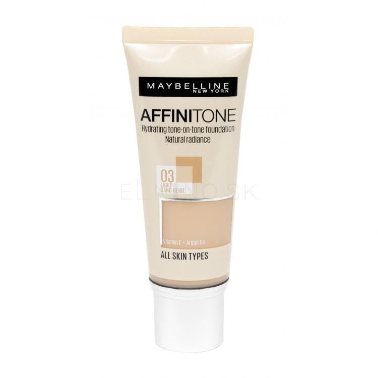 Maybelline Affinitone Make-up pre ženy 30 ml Odtieň 03 Light Sand Beige