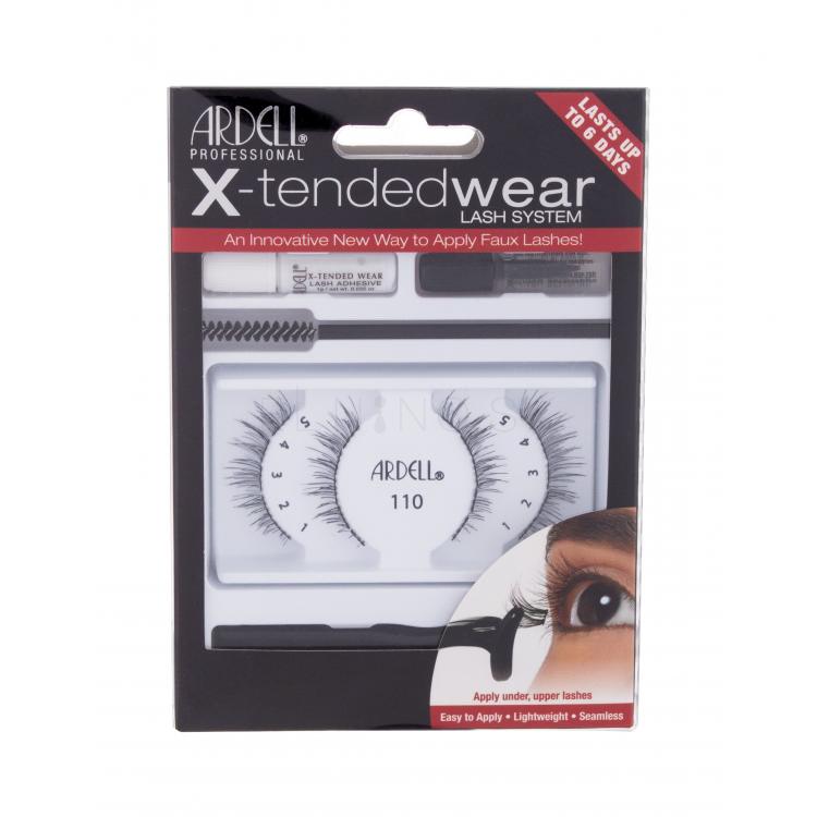 Ardell X-Tended Wear Lash System 110 Umelé mihalnice pre ženy Odtieň Black Set