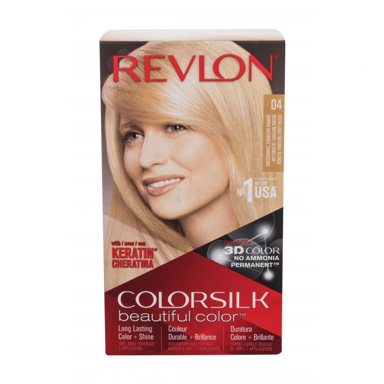 Revlon Colorsilk Beautiful Color Farba na vlasy pre ženy Odtieň 04 Ultra Light Natural Blonde Set