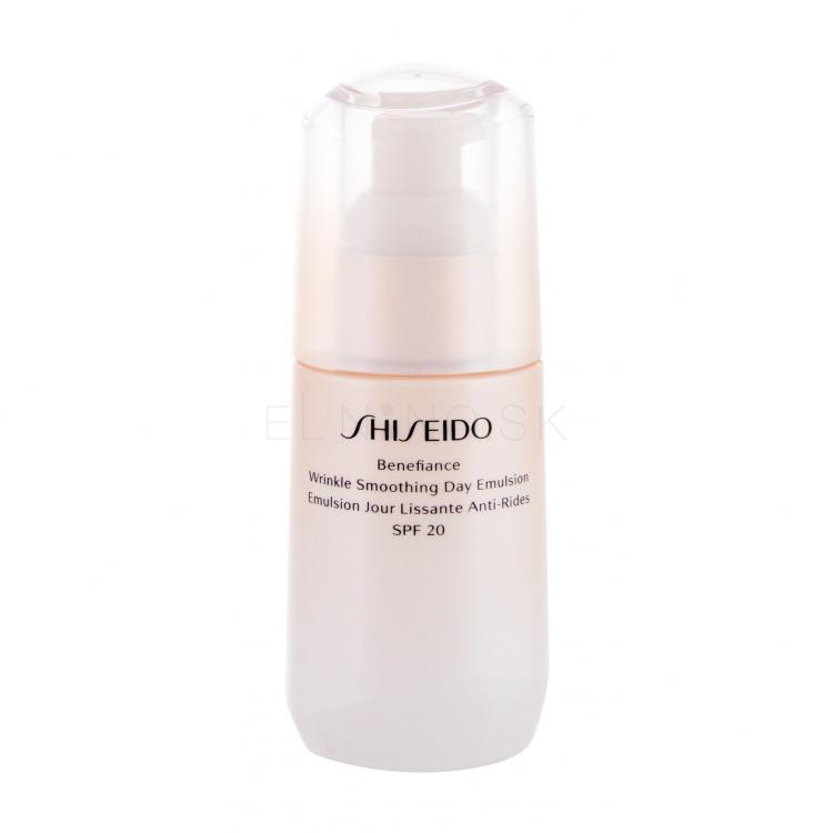 Shiseido Benefiance Wrinkle Smoothing Day Emulsion SPF20 Denný pleťový krém pre ženy 75 ml