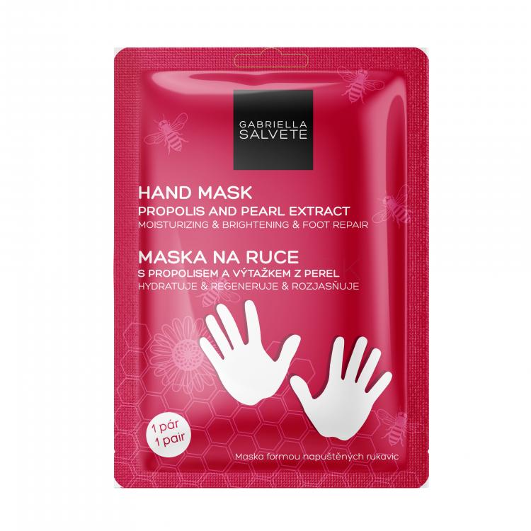 Gabriella Salvete Hand Mask Propolis And Pearl Extract Hydratačná rukavica pre ženy 1 ks
