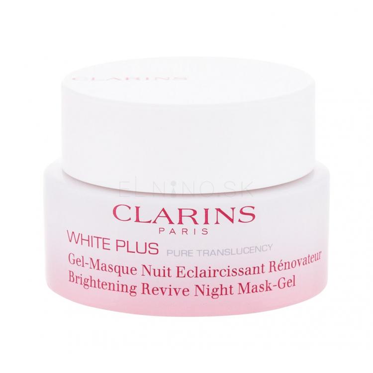 Clarins White Plus Brightening Revive Night Mask-Gel Pleťová maska pre ženy 50 ml tester