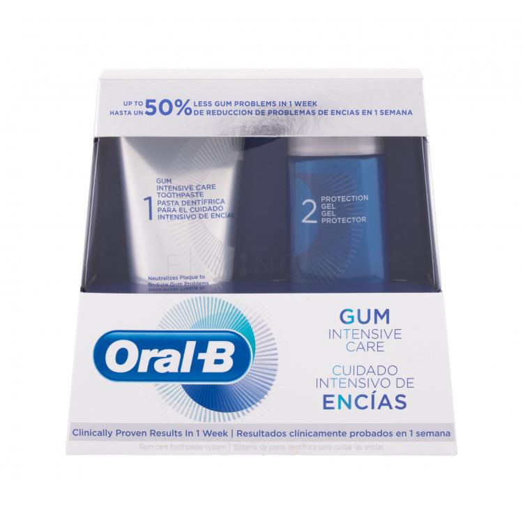 Oral-B Gum Intensive Care Darčeková kazeta zubná pasta Gum Intensive Care Toothpaste 85 ml + ochranný gél na zuby Protection Gel 63 ml