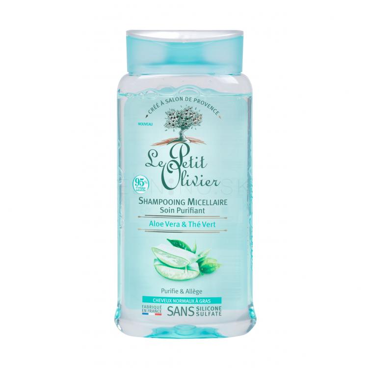 Le Petit Olivier Aloe Vera &amp; Green Tea Purifying Micellar Šampón pre ženy 250 ml