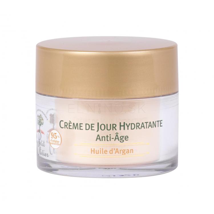 Le Petit Olivier Argan Oil Moisturizing Day Cream Anti-Aging Denný pleťový krém pre ženy 50 ml