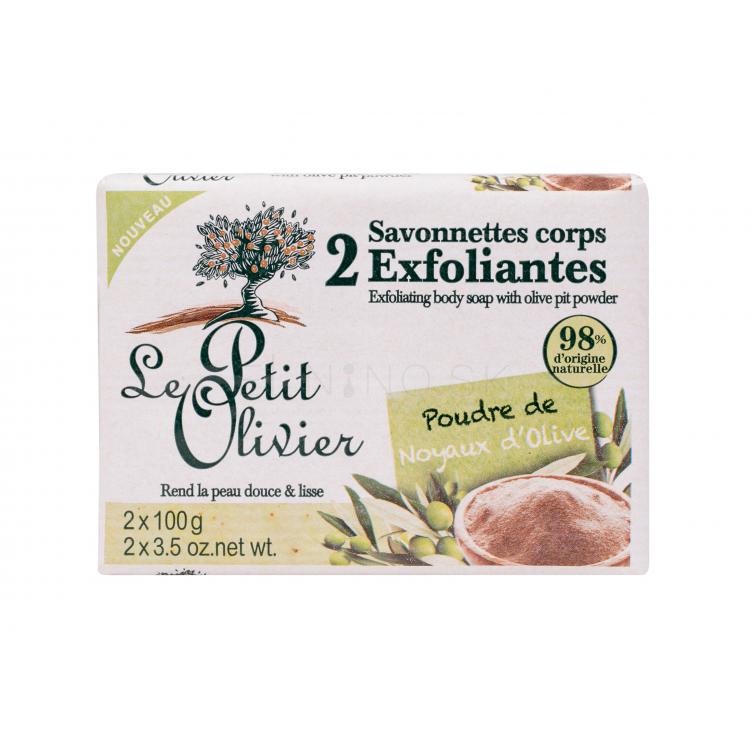 Le Petit Olivier Exfoliating Body Soap Olive Pit Powder Telový peeling pre ženy 200 g