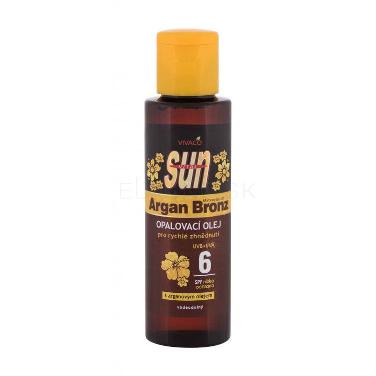 Vivaco Sun Argan Bronz Suntan Oil SPF6 Opaľovací prípravok na telo 100 ml