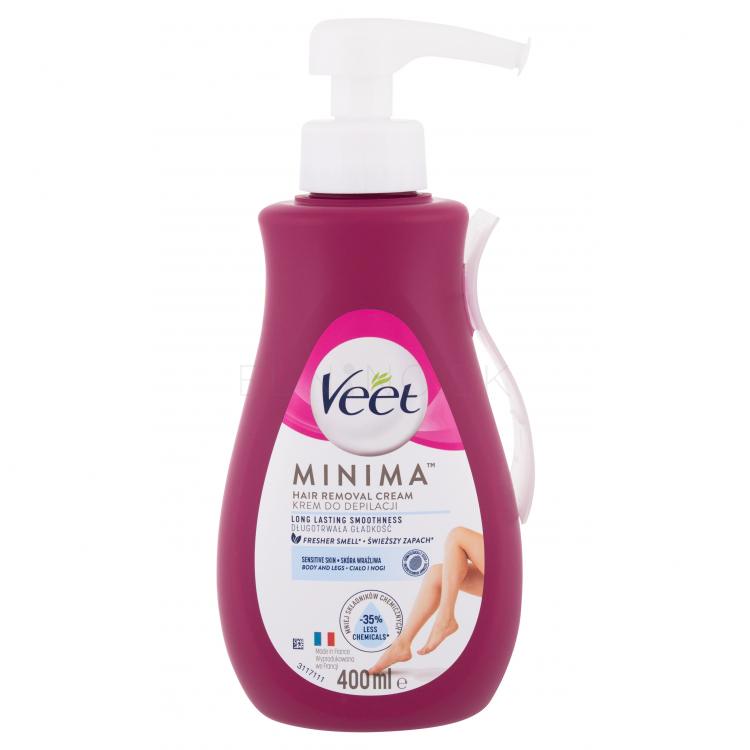 Veet Minima™ Hair Removal Cream Sensitive Skin Depilačný prípravok pre ženy 400 ml
