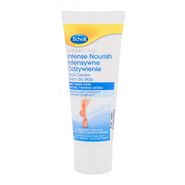 Scholl Expert Care Intense Nourish Foot Cream Dry, Hard Skin Krém na nohy pre ženy 75 ml