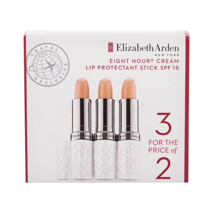 Elizabeth Arden Eight Hour Cream Lip Protectant Stick SPF15 Darčeková kazeta balzam na pery Eight Hour Cream Lip Protectant Stick SPF15 3 x 3,7 g