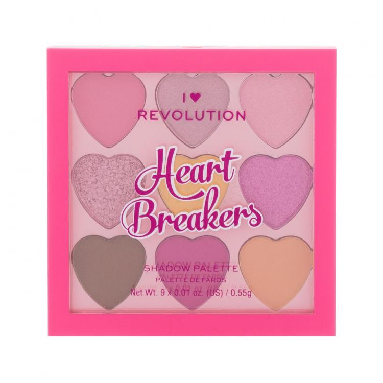 I Heart Revolution Heartbreakers Palette Dekoratívna kazeta pre ženy 4,95 g Odtieň Candyfloss