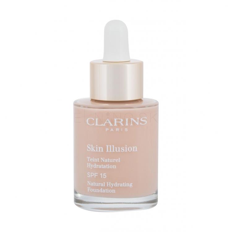 Clarins Skin Illusion Natural Hydrating SPF15 Make-up pre ženy 30 ml Odtieň 102.5 Porcelain