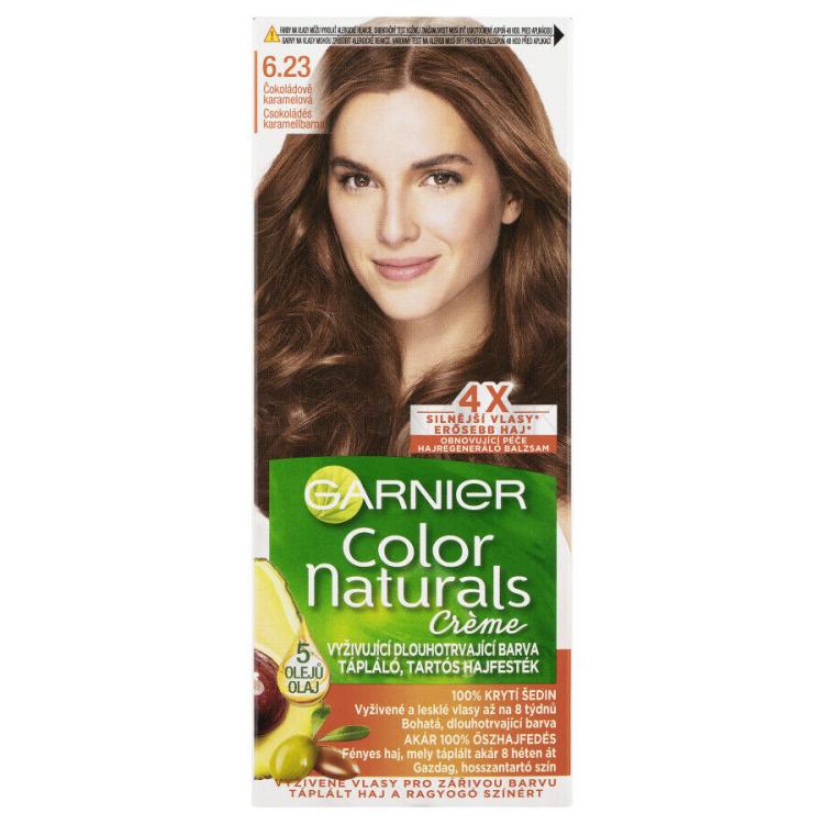 Garnier Color Naturals Créme Farba na vlasy pre ženy 40 ml Odtieň 6,23 Chocolate Caramel