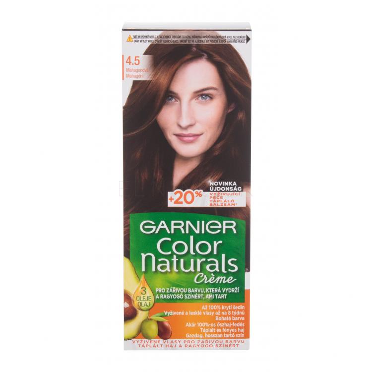 Garnier Color Naturals Créme Farba na vlasy pre ženy 40 ml Odtieň 4,5 Mahogany