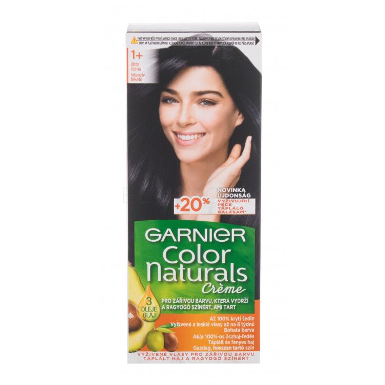 Garnier Color Naturals Créme Farba na vlasy pre ženy 40 ml Odtieň 1+ Ultra Black