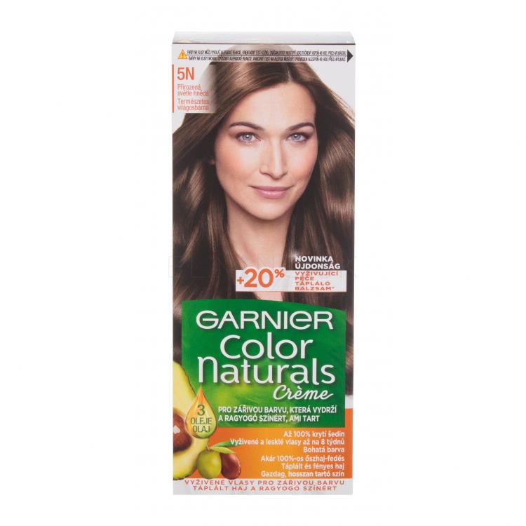 Garnier Color Naturals Créme Farba na vlasy pre ženy 40 ml Odtieň 5N Nude Light Brown