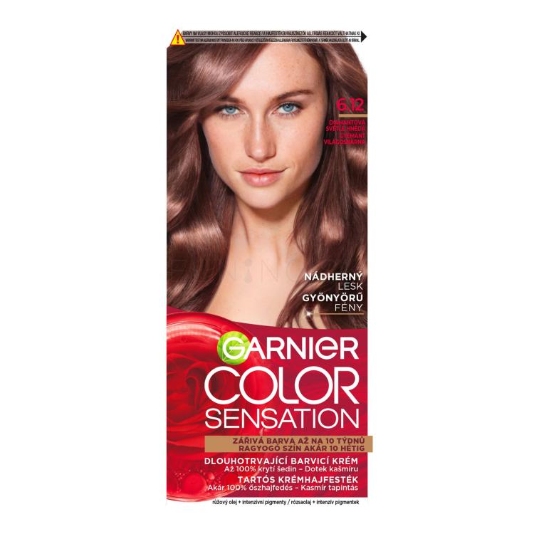 Garnier Color Sensation Farba na vlasy pre ženy 40 ml Odtieň 6,12 Diamond Light Brown