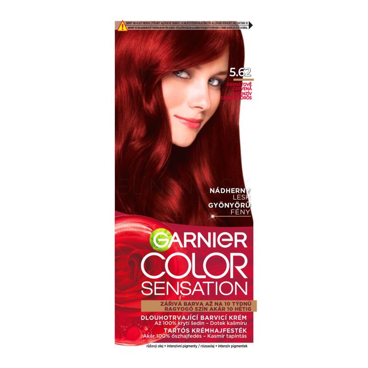 Garnier Color Sensation Farba na vlasy pre ženy 40 ml Odtieň 5,62 Intense Precious Garnet