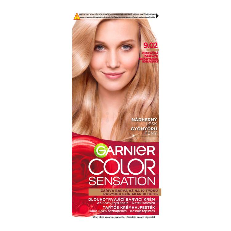 Garnier Color Sensation Farba na vlasy pre ženy 40 ml Odtieň 9,02 Light Roseblonde