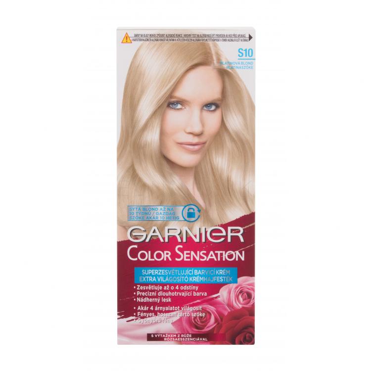 Garnier Color Sensation Farba na vlasy pre ženy 40 ml Odtieň S10 Silver Blonde