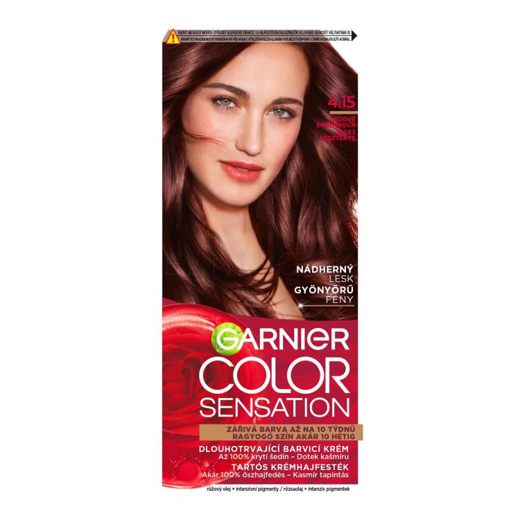 Garnier Color Sensation Farba na vlasy pre ženy 40 ml Odtieň 4,15 Icy Chestnut