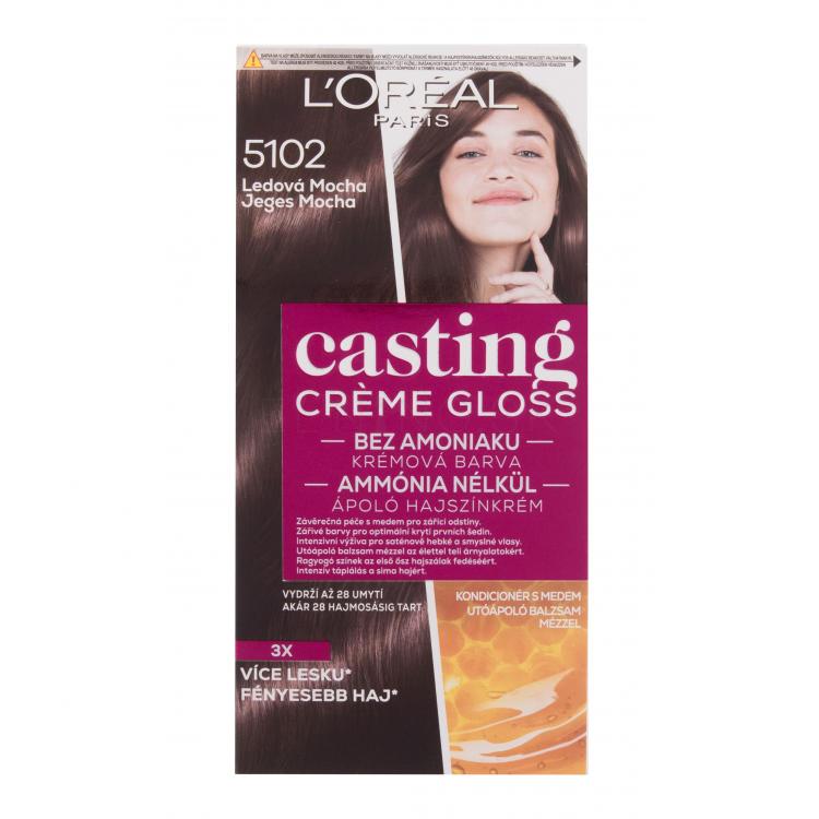 L´Oréal Paris Casting Creme Gloss Farba na vlasy pre ženy 48 ml Odtieň 5102 Iced Mocha