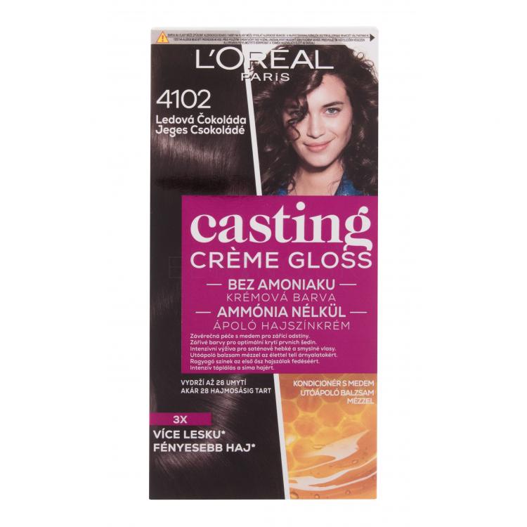 L´Oréal Paris Casting Creme Gloss Farba na vlasy pre ženy 48 ml Odtieň 4102 Iced Chocolate