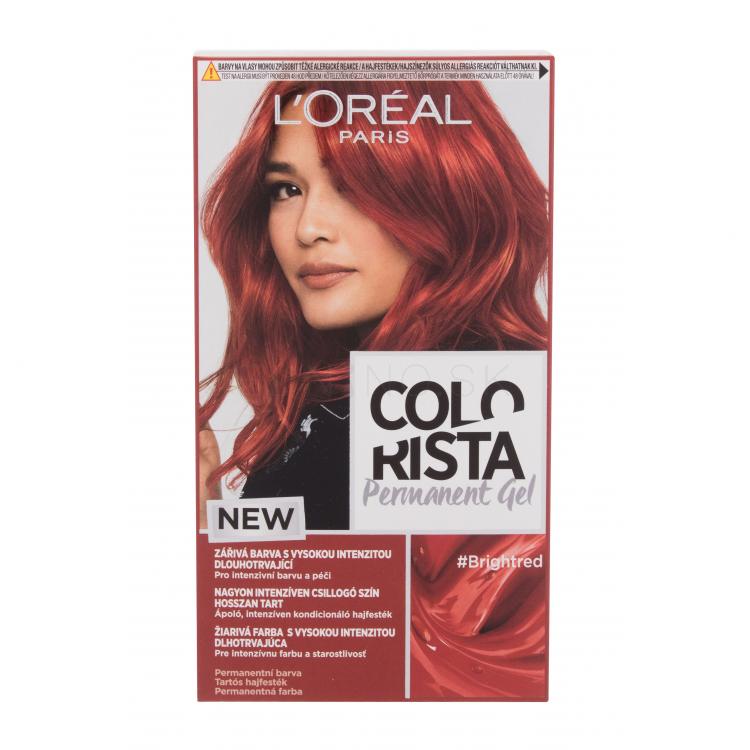 L´Oréal Paris Colorista Permanent Gel Farba na vlasy pre ženy 60 ml Odtieň Bright Red