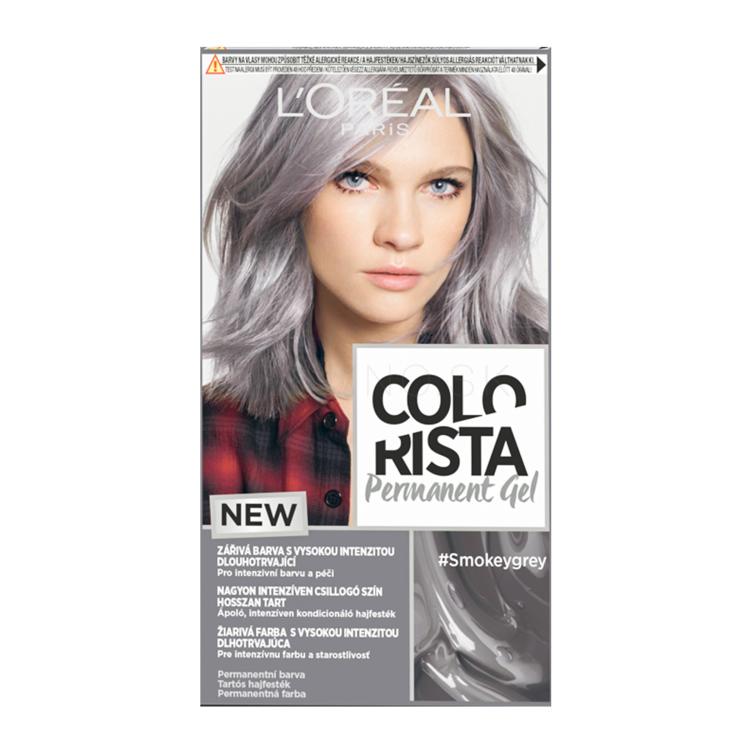 L&#039;Oréal Paris Colorista Permanent Gel Farba na vlasy pre ženy 60 ml Odtieň Smokey Grey